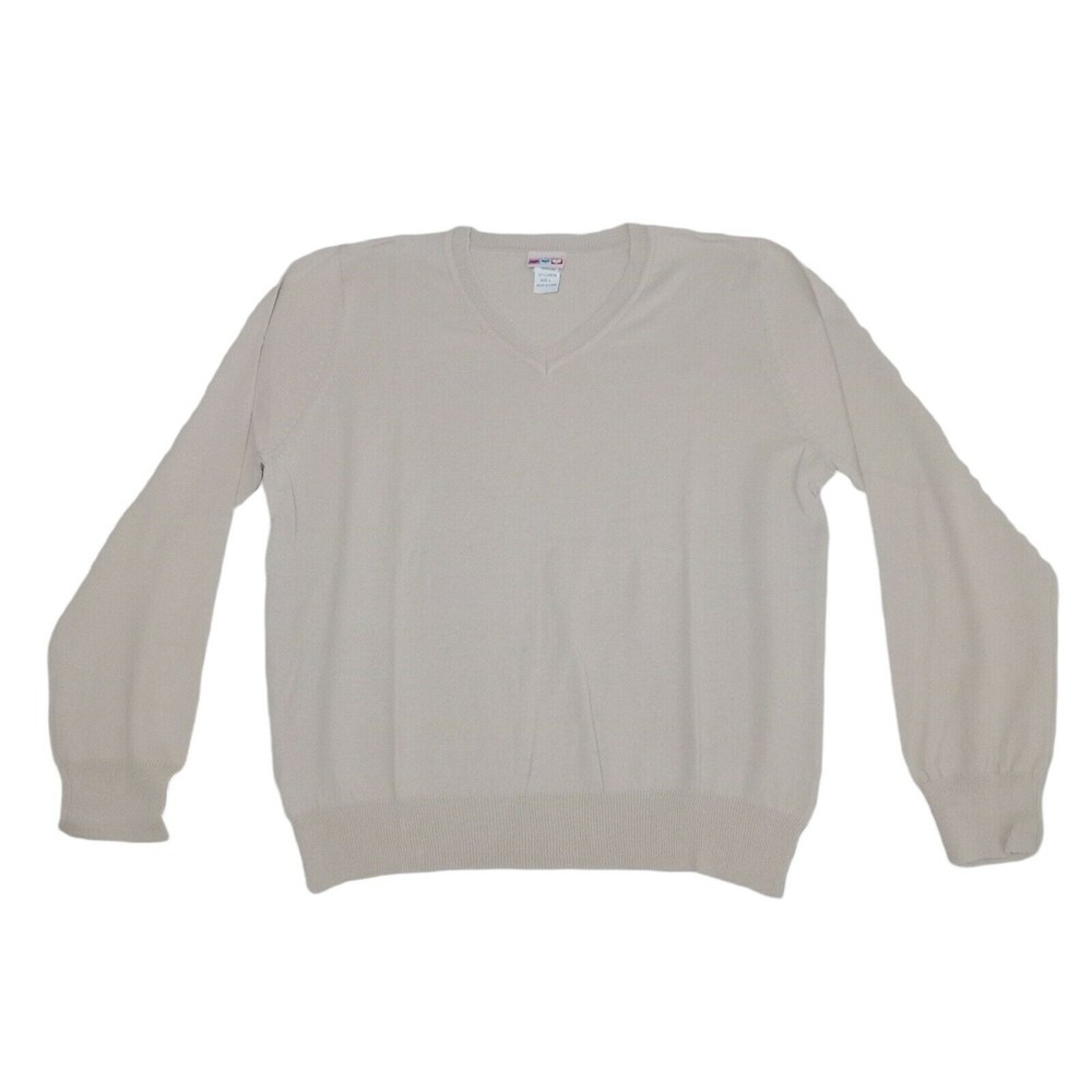 American Sweetheart Women's Large Ivory‎ Pullover Shirt Long Sleeve
